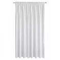 Firana biała o strukturze drobnego deszczyku wzór pionowy 350x250 cm taśma REBECCA Eurofirany