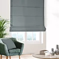 Roleta rzymska popielata z gładkiej tkaniny typu blackout