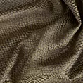 Poszewka szyta brązowa z miękkiej tkaniny z efektem melanżu