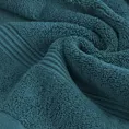 Ręcznik kąpielowy 50x90 cm bawełniany kolor turkusowy 0 twist zdobiony paseczkami 550 g/m2 MOLLY Eurofirany