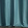 Zasłona szyta na taśmie 8 cm LUXOR turkusowa z eleganckiej lśniącej tkaniny o drobnym splocie