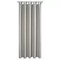 Zasłona srebrna z wodoodpornej tkaniny idealna do ogrodu i na taras 155x220 cm szelki/rzep GARDEN Eurofirany