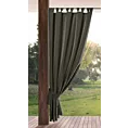 Zasłona grafitowa z wodoodpornej tkaniny idealna do ogrodu i na taras 155x260 cm szelki/rzep GARDEN Eurofirany