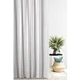 Tkanina zasłonowa o  płóciennym splocie w paski Eurofirany
