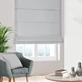 Roleta rzymska szara z gładkiej tkaniny zaciemniającej typu dimout