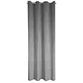 Zasłona srebrna z matowego welwetu z upinaczem 140x270 cm przelotka CARMEN Eurofirany
