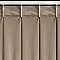 Zasłona ciemnobeżowa z welwetowej tkaniny 80x270 cm system flex - MELANIE Eurofirany