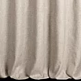 Zasłona szyta na taśmie 5 cm jasnobrązowo beżowa z matowej tkaniny o grubym splocie z efektem melanżu