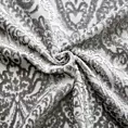 Tkanina zasłonowa welwetowa zdobiona wytłaczanym wzorem z motywem ornamentu Eurofirany