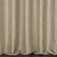Zasłona szyta na przelotkach szampańska z miękkiej tkaniny z efektem melanżu
