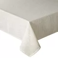 Obrus kremowy 140x300 cm INES 12 z przetykaną błyszczącą nicią