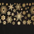 Zasłona welwetowa ASTRA zdobiona świątecznymi śnieżynkami Eurofirany