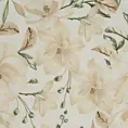 Pościel 220x200 cm bawełniana kolor beżowy, kremowy w kwiaty SONIA 32 Eurofirany