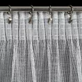 Firana szara z drobnej siatki z efektem bukli 140x300 cm taśma KIM Eurofirany