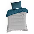 Pościel 140x200 bawełniana kolor jasnoszary, turkusowy dwustronna NOVA 3 Eurofirany