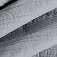 Narzuta matowa srebrna 170x210 cm pikowana metodą tradycyjną TARA EUROFIRANY PREMIUM