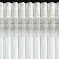Zasłona biało, szampańska welwetowa z przecieranym błyszczącym nadrukiem 135x270 cm taśma - AVENA Eurofirany