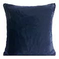 Poszewka na poduszkę 60x60 cm granatowa z miękkiej futrzanej tkaniny NINA Eurofirany