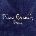 Koc  220x240 cm granatowy o wysokiej gramaturze z haftowanym logo CLARA PIERRE CARDIN Eurofirany