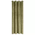 Zasłona oliwkowa z ekskluzywnego matowego welwetu 140x250 cm przelotka RIA Diva Line Eurofirany