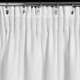 Zasłona biała z matowej gładkiej tkaniny 140x175 cm taśma RITA Eurofirany