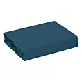 Prześcieradło jersey z gumką 120x200 cm z bawełny kolor granatowy 140 g/m2 ADELA Eurofirany