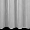Firana szyta na przelotkach biała z gładkiej i delikatnej tkaniny typu KREPA, wykończona obciążnikiem