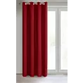 Zasłona czerwona zaciemniająca gładka półmatowa 135x250 cm przelotka LOGAN Eurofirany