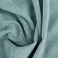 Zasłona szyta na taśmie fala jasnoturkusowa miękka, szenilowa tkanina o wyraźnym splocie i delikatnym połysku