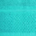 Ręcznik kąpielowy 50x90 cm bawełniany kolor turkusowy z efektowną bordiurą 550 g/m2 IBIZA Eurofirany
