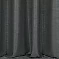 Zasłona szyta na flexach stalowa z miękkiej tkaniny o naturalnym splocie w stylu ekologicznym