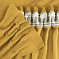 Zasłona musztardowa z tkaniny welurowej 420x260 cm taśma - Dora Eurofirany