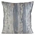 Poszewka na poduszkę 45x45 cm welwetowa z metalicznym przecieranym nadrukiem szaro, złocista GRACE Eurofirany