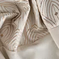 Zasłona kremowa z aplikacją z błyszczącego welwetu 140x250 cm przelotka AGNES Design 91 Eurofirany