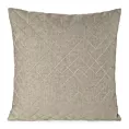 Poszewka na poduszkę 45x45 cm z geometrycznym haftem beżowo, złota MILA Eurofirany