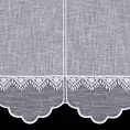 Tkanina firanowa zazdrostka z etaminy zdobiona haftem Eurofirany