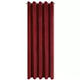 Zasłona ciemnobordowa z ekskluzywnego matowego welwetu 140x250 cm przelotka VILLA Eurofirany
