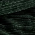 Koc 150x200 cm ciemnozielony, typu flano z wzorem 3D NINA Eurofirany