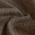 Poszewka szyta brązowo bordowa z tkaniny o grubym splocie i efektem melanżu