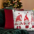 Poszewka na poduszkę świąteczna 45x45 cm z motywem skrzatów Eurofirany