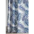 Tkanina zasłonowa zaciemniająca typu dimout  z motywem egzotycznych liści Eurofirany