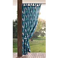 Zasłona turkusowo, miętowa z wodoodpornej tkaniny idealna do ogrodu i na taras 155x220 cm szelki/rzep GARDEN Eurofirany