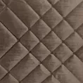 Narzuta welwetowa brązowa 220x240 cm pikowana metodą tradycyjną RIA 6 Eurofirany