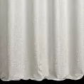 Zasłona szyta na taśmie fala kremowo srebrna z miękkiej tkaniny szenilowej przetykanej błyszczącą nicią Italissima Eva Minge