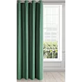 Zasłona zielona z błyszczącym splotem 140x250 cm przelotka ESSME Eurofirany