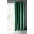 Zasłona butelkowa zieleń z matowego welwetu 140x250 cm przelotka MELANIE Eurofirany