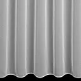 Firana szyta na taśmie 8 cm biała z matowej tkaniny, z efektem deszczyku, wykończonej obciążnikiem