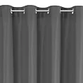 Zasłona grafitowa z gładkiej matowej tkaniny 140x250 cm przelotka ADARI Eurofirany