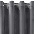 Zasłona grafitowa z tkaniny welwetowej 140x250 cm przelotka ROSA Design 91 Eurofirany
