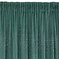 Zasłona ciemnoturkusowa welwetowa z kryształami 140x270 cm taśma AURORA Eurofirany